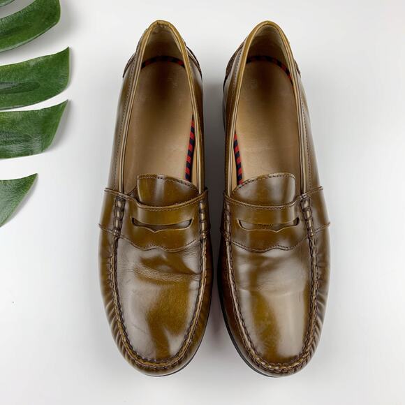Polo by Ralph Lauren Brown Leather Loafers - Picture 5 of 13